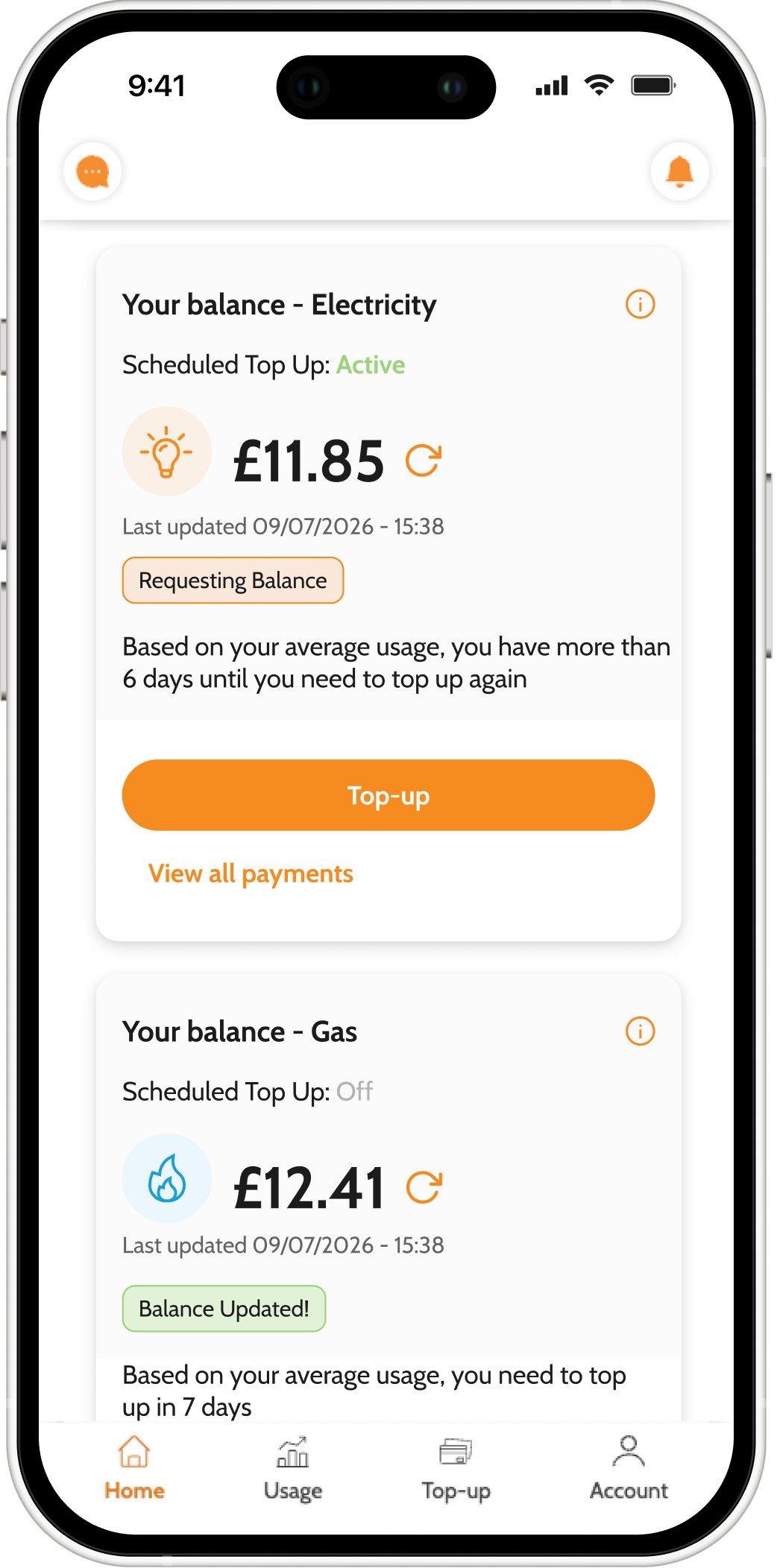 Your balances